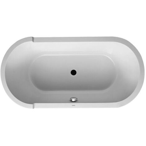 Duravit Starck Oval-Badewanne, freistehend, 2 Rückenschrägen,