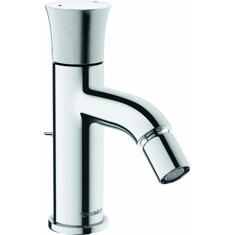 Duravit B.2 Miscelatore monocomando per bidet, con scarico, scarico fisso  con snodo sferico, sporgenza 127mm