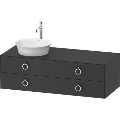 Duravit Tulip blanco, mueble de baño colgado en la pared, ancho