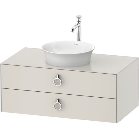 Duravit Tulip blanco, mueble de baño colgado en la pared, ancho