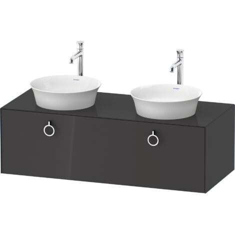 Duravit Tulip blanco, mueble de baño colgado en la pared, ancho