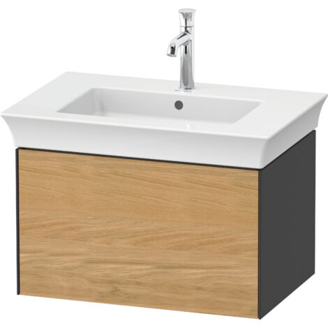 Duravit Tulip blanco, mueble de baño montado en la pared, ancho