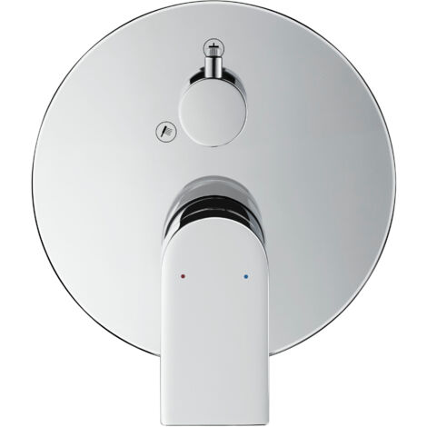 Duravit Tulum Mezclador enyesado de ducha, roseta redonda, con