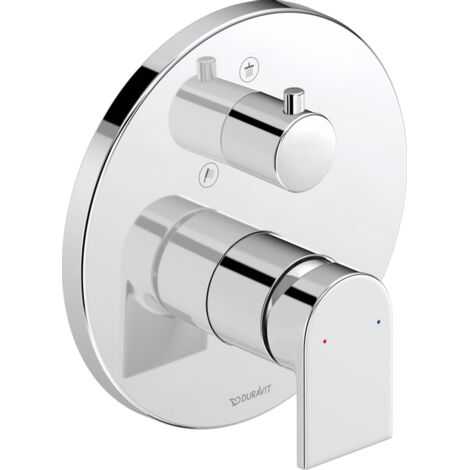 Duravit Tulum - Mitigeur de douche encastré, pour 2 sorties, chrome TU4210012010