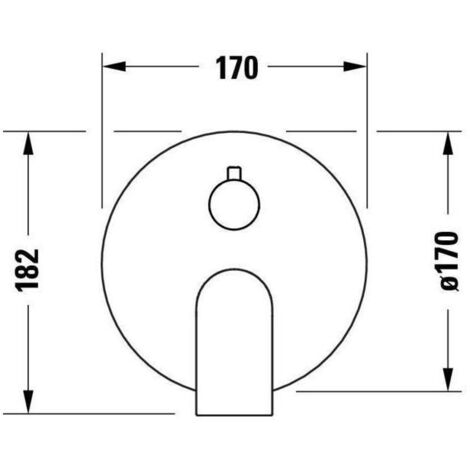 Duravit Tulum Wannemischer Unterputz, runde Rosette, mit