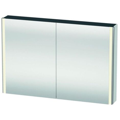 Duravit Universal-Spiegelschrank XSquare 120x80x15,5cm, weiß matt, 2 Tür, LED