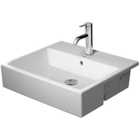 Duravit Vero Air Halbeinbauwaschtisch 55x47cm, mit Überlauf, mit
