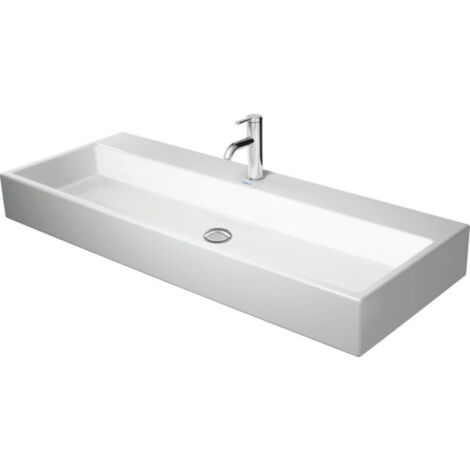 Duravit Vero Air Lavabo 120x47cm, sans trop-plein, avec banc de