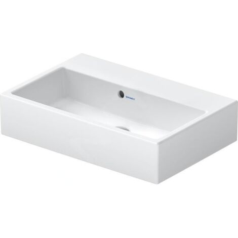 Duravit Vero Air - Lavabo 600x400 mm, avec trop-plein, sans trou de robinetterie, blanc 2368600060