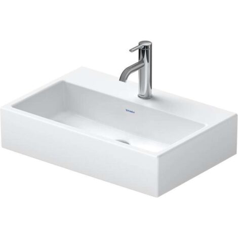 Duravit Vero Air - Lavabo 60x40 cm, senza troppopieno, con foro per miscelatore, bianco 2368600041