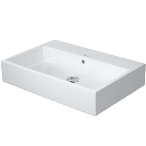 Duravit VERO AIR lavabo con piano rubinetto troppopieno geschl 700x470mm senza foro rubinetto bianco