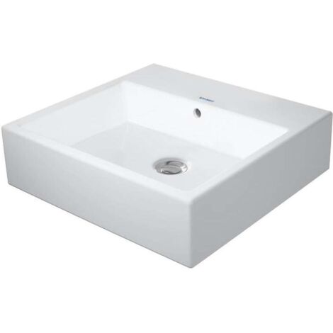 Duravit VERO AIR lavabo con rebosadero plataforma geschl 500x470mm sin orificio para grifería blanco