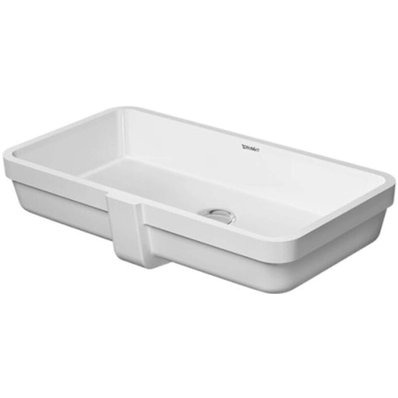 Duravit - Vero Air - Lavabo à encastrer 64x35 cm, avec trop-plein, sans trou pour robinetterie, blanc 0384600000