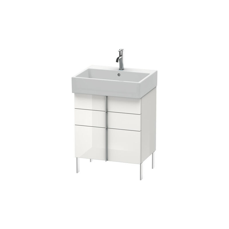 

Duravit Vero Air Mueble de pared 58,4 x 43,1 cm, 2 cajones, 1 extraíble, para Vero Air 235060, Color (frente/cuerpo): Laca de color gris franela de