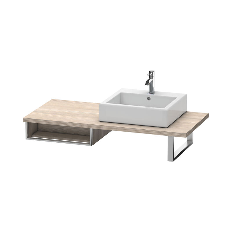 

Duravit Vero Armario base para consola, 6548, 1 compartimento abierto, 500mm, Color (frente/cuerpo): Decoración Pino Plata - VE654803131