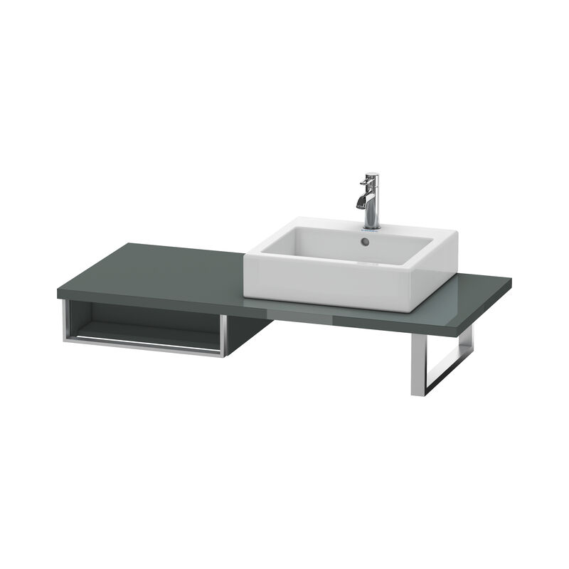 

Duravit Vero Armario base para consola, 6548, 1 compartimento abierto, 500mm, Color (frente/cuerpo): Laca de alto brillo Dolomiti Grey - VE654803838