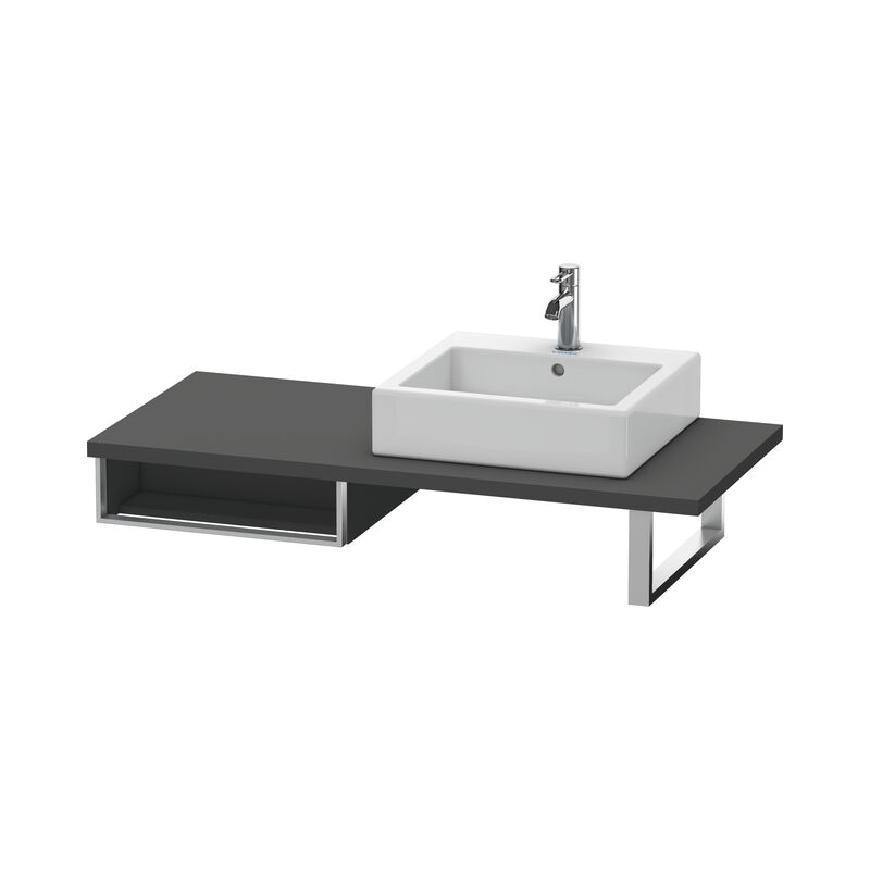 

Duravit Vero Armario base para consola, 6548, 1 compartimento abierto, 500mm, Color (frente/cuerpo): Grafito Mate Decoración - VE654804949