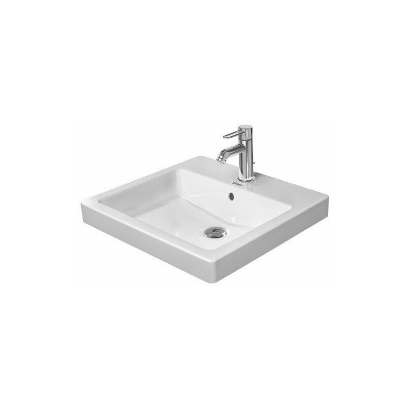 

VERO lavabo empotrado con plataforma para grifo rebosadero 500x465mm 3 orificios para grifería blanco - Duravit