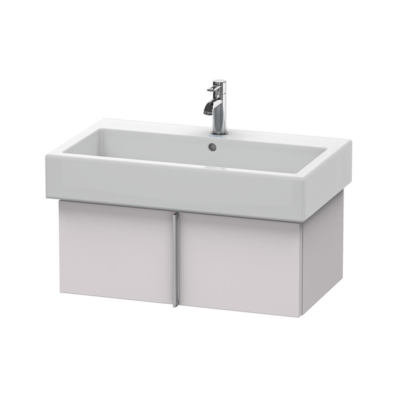 

Duravit Vero Montaje en pared 6106, con 1 extraíble, 750mm, Color (frente/cuerpo): Blanco Lila Seda Laca mate - VE610608787