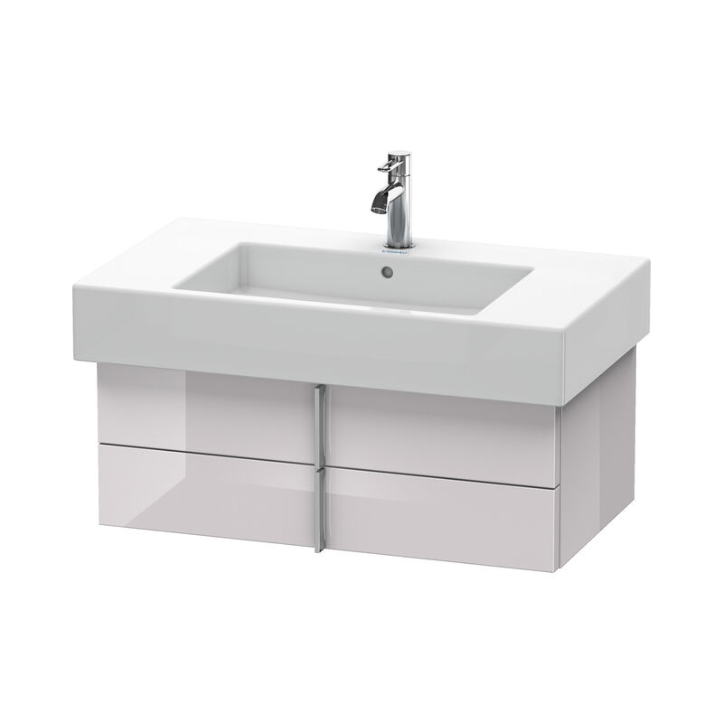 

Duravit Vero Mueble de pared 6213, con 2 cajones, 800mm, Color (frente/cuerpo): Laca blanca lila alto brillo - VE621302727