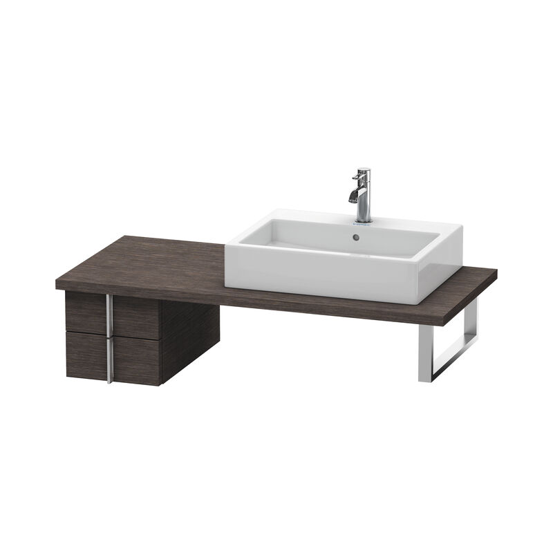 

Duravit Vero Mueble para consola, 6576, 2 cajones, 300mm, Color (frente/cuerpo): roble oscuro cepillado chapa de madera auténtica - VE657607272