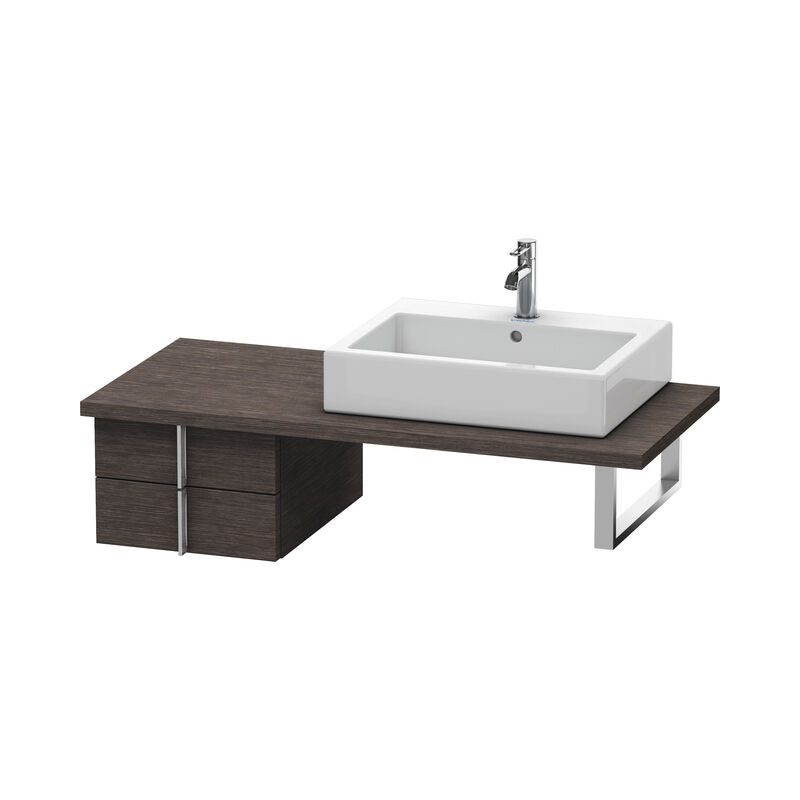 

Duravit Vero Mueble para consola, 6577, 2 cajones, 400mm, Color (frente/cuerpo): roble oscuro cepillado chapa de madera auténtica - VE657707272