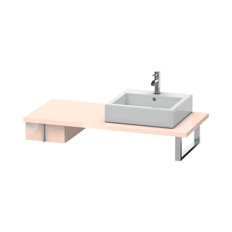 

Duravit Vero Neceser para consola, 6566, 1 cajón, 300 mm, Color (frente/cuerpo): Perla de albaricoque laca de alto brillo - VE656601010