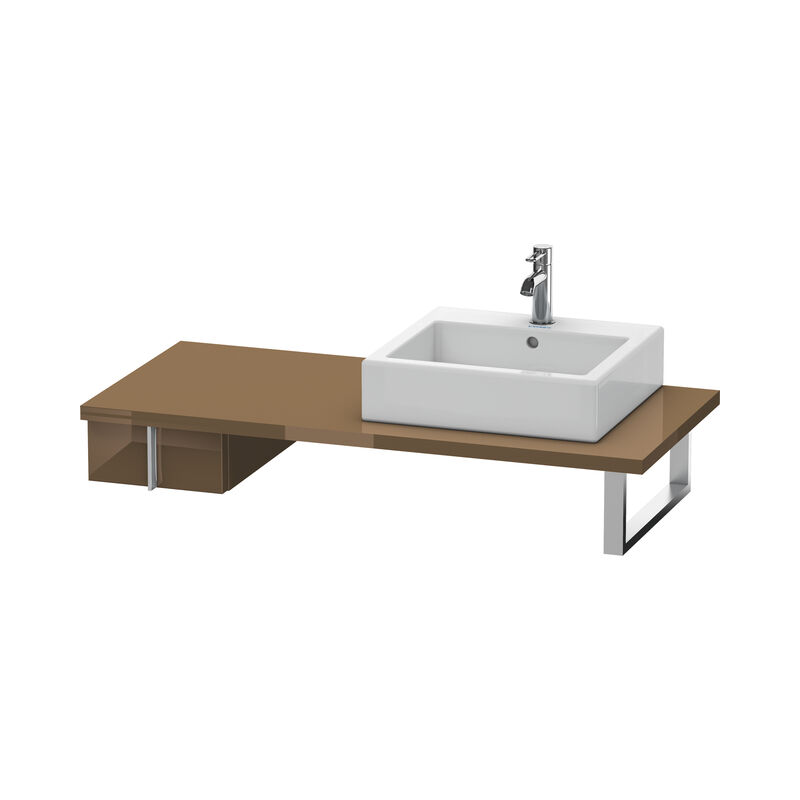 

Duravit Vero Neceser para consola, 6566, 1 cajón, 300 mm, Color (frente/cuerpo): Marrón Oliva Laca Alto Brillo - VE656606161