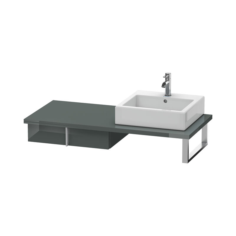 

Duravit Vero Neceser para consola, 6569, 1 cajón, 600 mm, Color (frente/cuerpo): Laca de alto brillo Dolomiti Grey - VE656903838