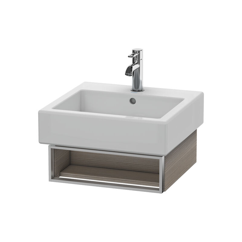 

Duravit Vero Vanity 6003 de pared, con 1 compartimento abierto incl. toallero, 450mm, Color (frente/cuerpo): Decoración Pino Plata - VE600303131