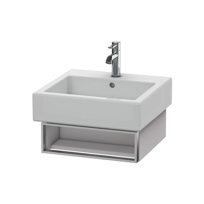 

Duravit Vero Vanity 6003 de pared, con 1 compartimento abierto incl. toallero, 450mm, Color (frente/cuerpo): Blanco Lila Seda Laca mate - VE600308787