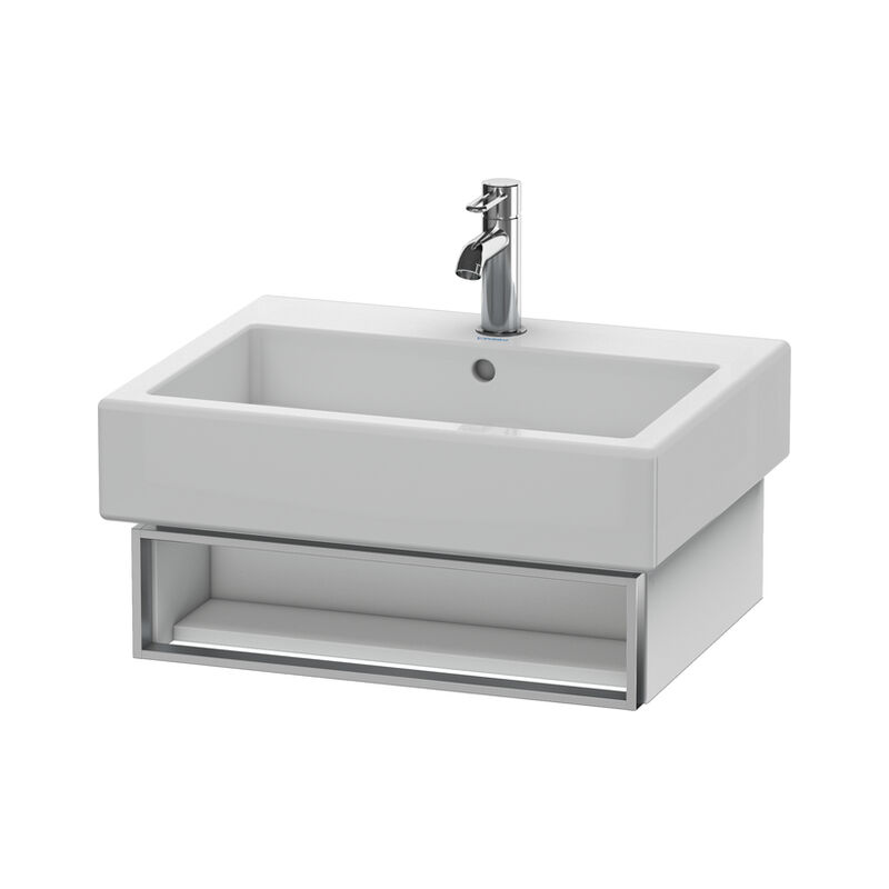 

Duravit Vero Vanity 6004 de pared, con 1 compartimento abierto incl. toallero, 550mm, Color (frente/cuerpo): Blanco Mate Decoración - VE600401818