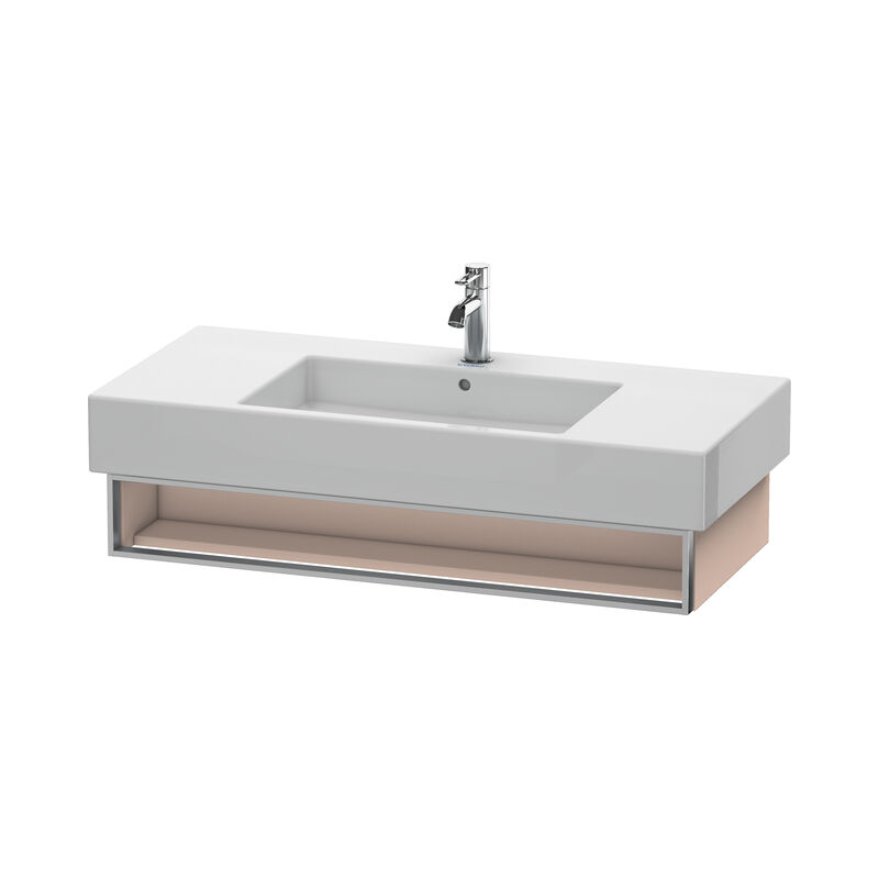 

Duravit Vero Vanity 6014 de pared, con 1 compartimento abierto incl. toallero, 1000mm, Color (frente/cuerpo): Albaricoque Perla seda laca mate