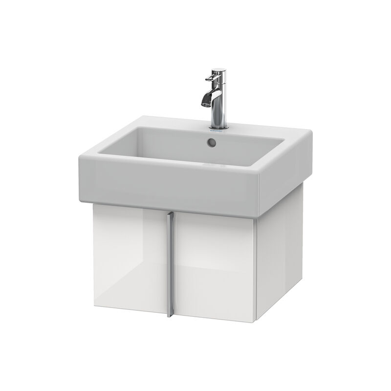 

Duravit Vero Vanity 6103, de pared, con 1 extraíble, 450mm, Color (frente/cuerpo): Laca blanca de alto brillo - VE610308585