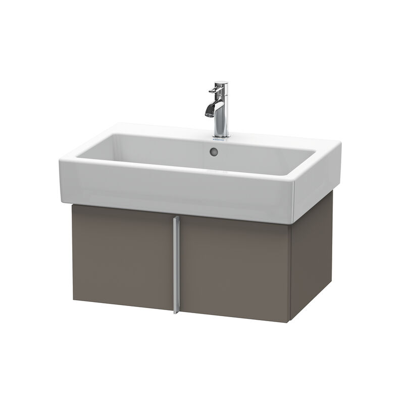 

Duravit Vero Vanity 6105, de pared, con 1 extraíble, 650mm, Color (frente/cuerpo): Flanela Gris seda lacado mate - VE610509090