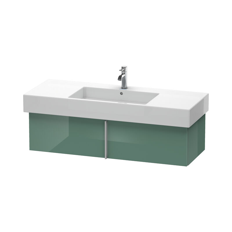 

Duravit Vero Vanity 6115, de pared, con 1 extraíble, 1200mm, Color (frente/cuerpo): Jade laca alto brillo - VE611500303