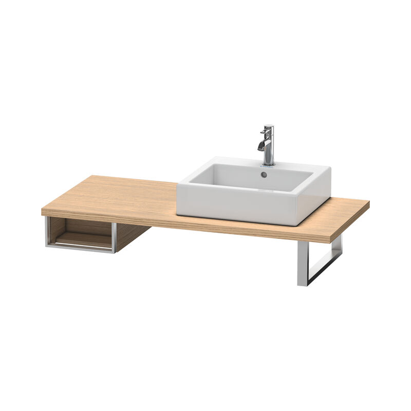 

Duravit Vero Vanity unit para consola, 6546, 1 compartimento abierto, 300mm, Color (frente/cuerpo): Decoración Roble Europeo - VE654605252