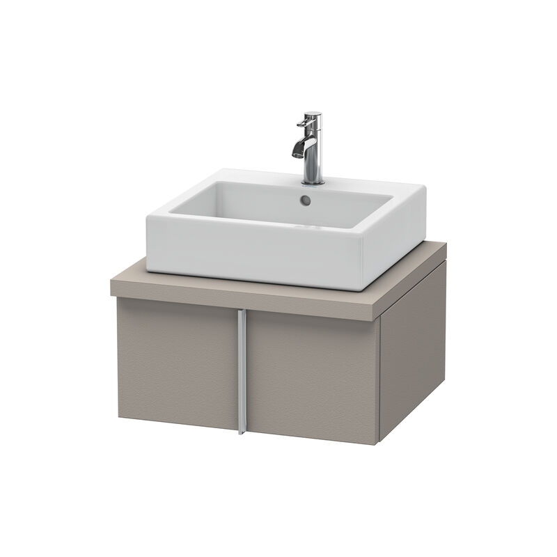 

Duravit Vero Vanity unit para consola, 6550, 1 alargadera, 600 mm, Color (frente/cuerpo): Terra Mate - VE655001414