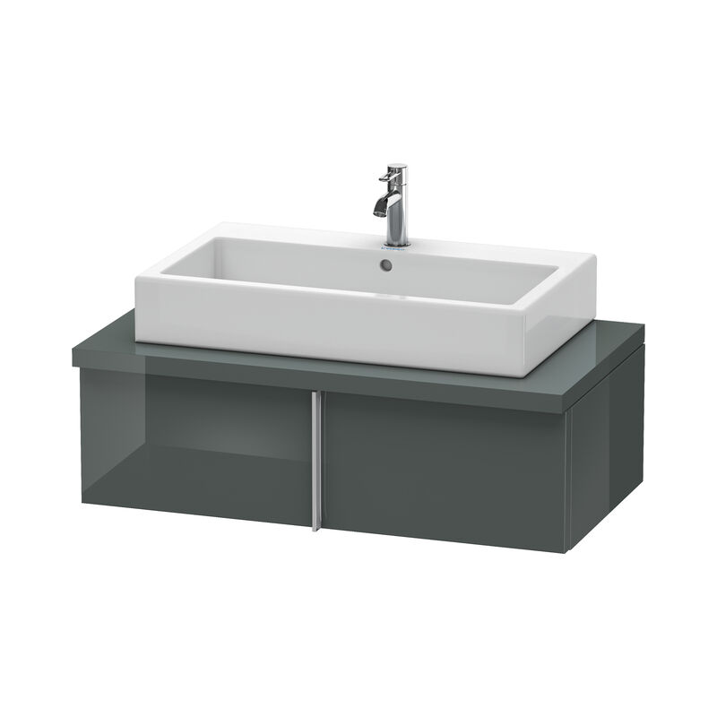 

Duravit Vero Vanity unit para consola, 6552, 1 alargadera, 1000 mm, Color (frente/cuerpo): Laca de alto brillo Dolomiti Grey - VE655203838