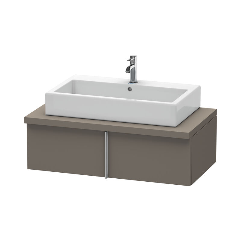 

Duravit Vero Vanity unit para consola, 6552, 1 alargadera, 1000 mm, Color (frente/cuerpo): Flanela Gris seda lacado mate - VE655209090