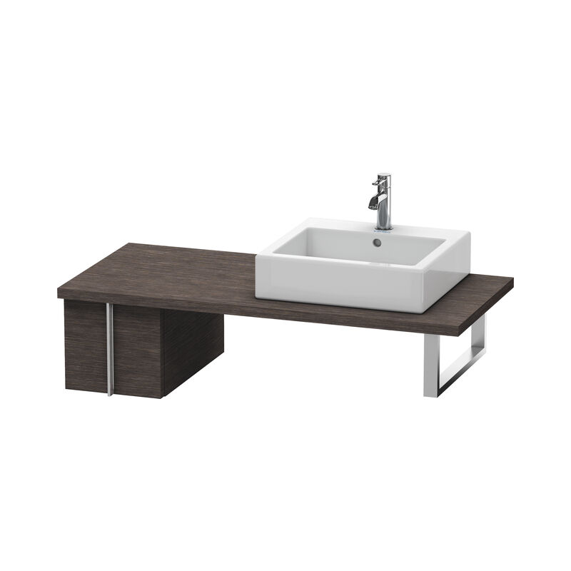 

Duravit Vero Vanity unit para consola, 6556, 1 extraíble, 300mm, Color (frente/cuerpo): roble oscuro cepillado chapa de madera auténtica - VE655607272