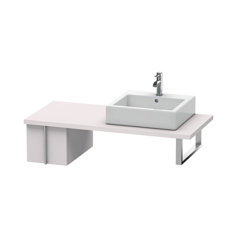 

Duravit Vero Vanity unit para consola, 6556, 1 extraíble, 300mm, Color (frente/cuerpo): Blanco Lila Seda Laca mate - VE655608787