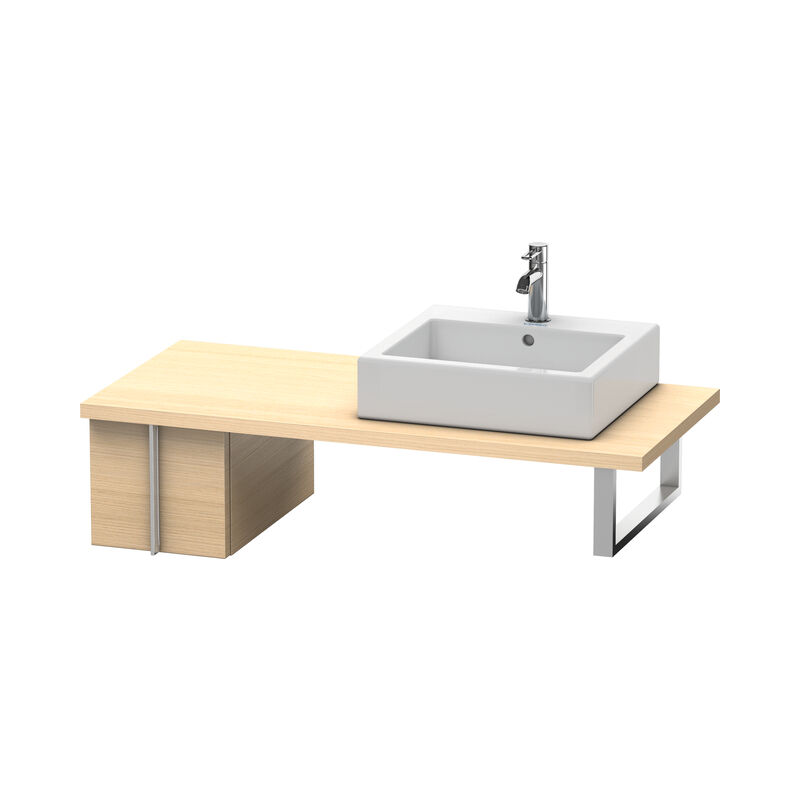 

Duravit Vero Vanity unit para consola, 6556, 1 extraíble, 300mm, Color (frente/cuerpo): Roble mediterráneo Chapa de madera auténtica - VE655607171