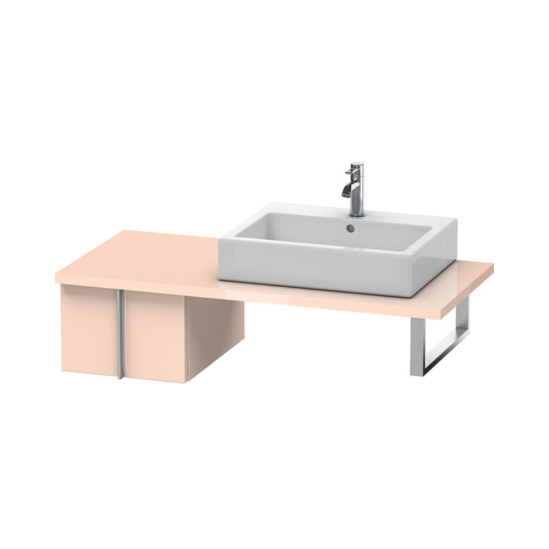 

Duravit Vero Vanity unit para consola, 6557, 1 extraíble, 400mm, Color (frente/cuerpo): Perla de albaricoque laca de alto brillo - VE655701010