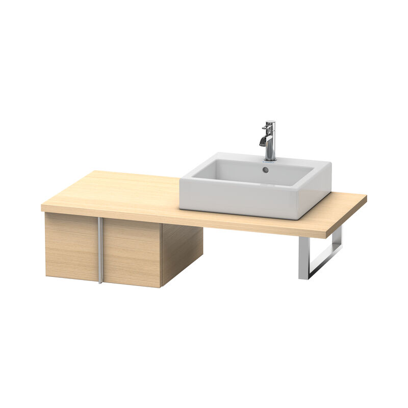 

Duravit Vero Vanity unit para consola, 6558, 1 extraíble, 500mm, Color (frente/cuerpo): Roble mediterráneo Chapa de madera auténtica - VE655807171