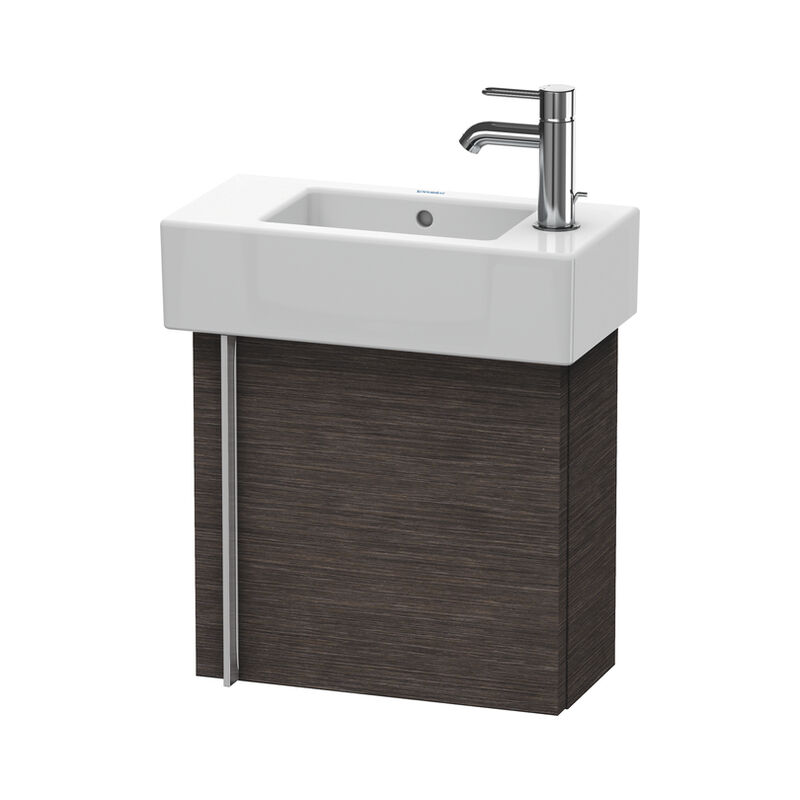 

Duravit Vero Vanity unit wall hung 6270, con 1 puerta, puerta colgada a la derecha, 450 mm, Color (frente/cuerpo): roble oscuro cepillado chapa de