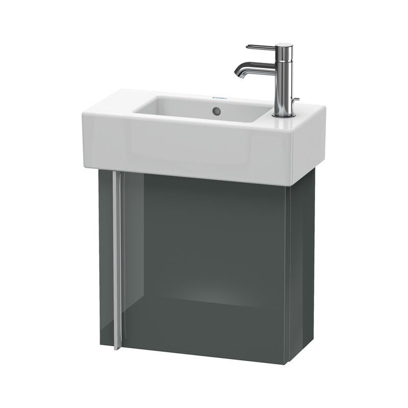 

Duravit Vero Vanity unit wall hung 6270, con 1 puerta, puerta colgada a la derecha, 450 mm, Color (frente/cuerpo): Laca de alto brillo Dolomiti Grey