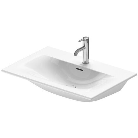 Duravit Viu - Lavabo 730x490 mm, avec un trou pour robinet, avec WonderGliss, blanc alpin 23447300001