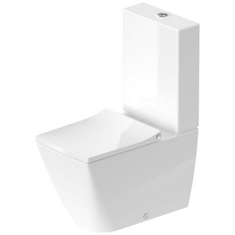 Duravit Viu Stand-WC Combinaison 219109, sans jante, 350x650 mm, lavable à grande eau, Coloris: Blanc avec HygieneGlaze - 2191092000