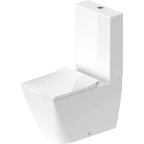 Duravit Viu Stand-WC Kombination, Rimless, 350x650 mm,